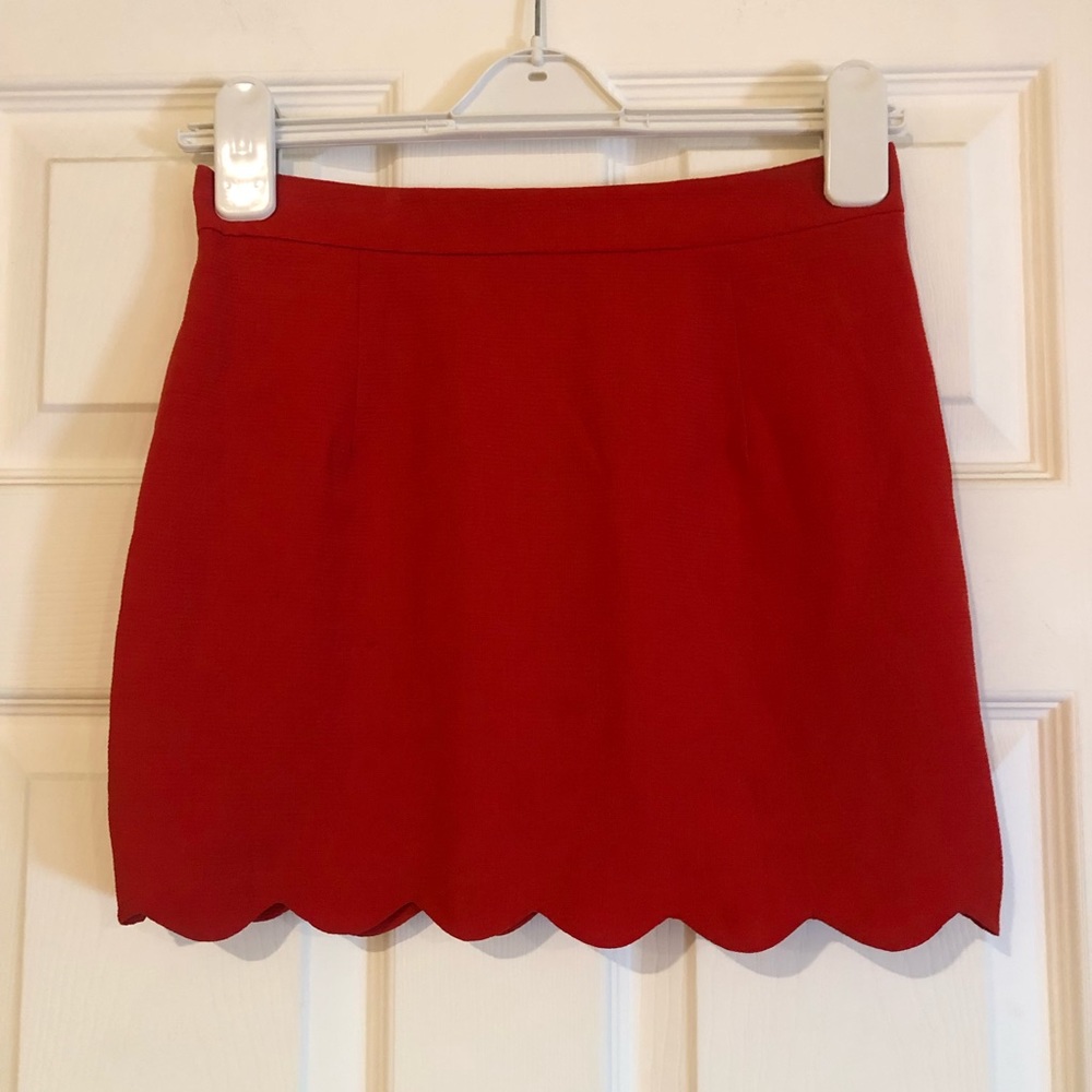 Urban Outfitters Cooperative Red Mini Skirt 0